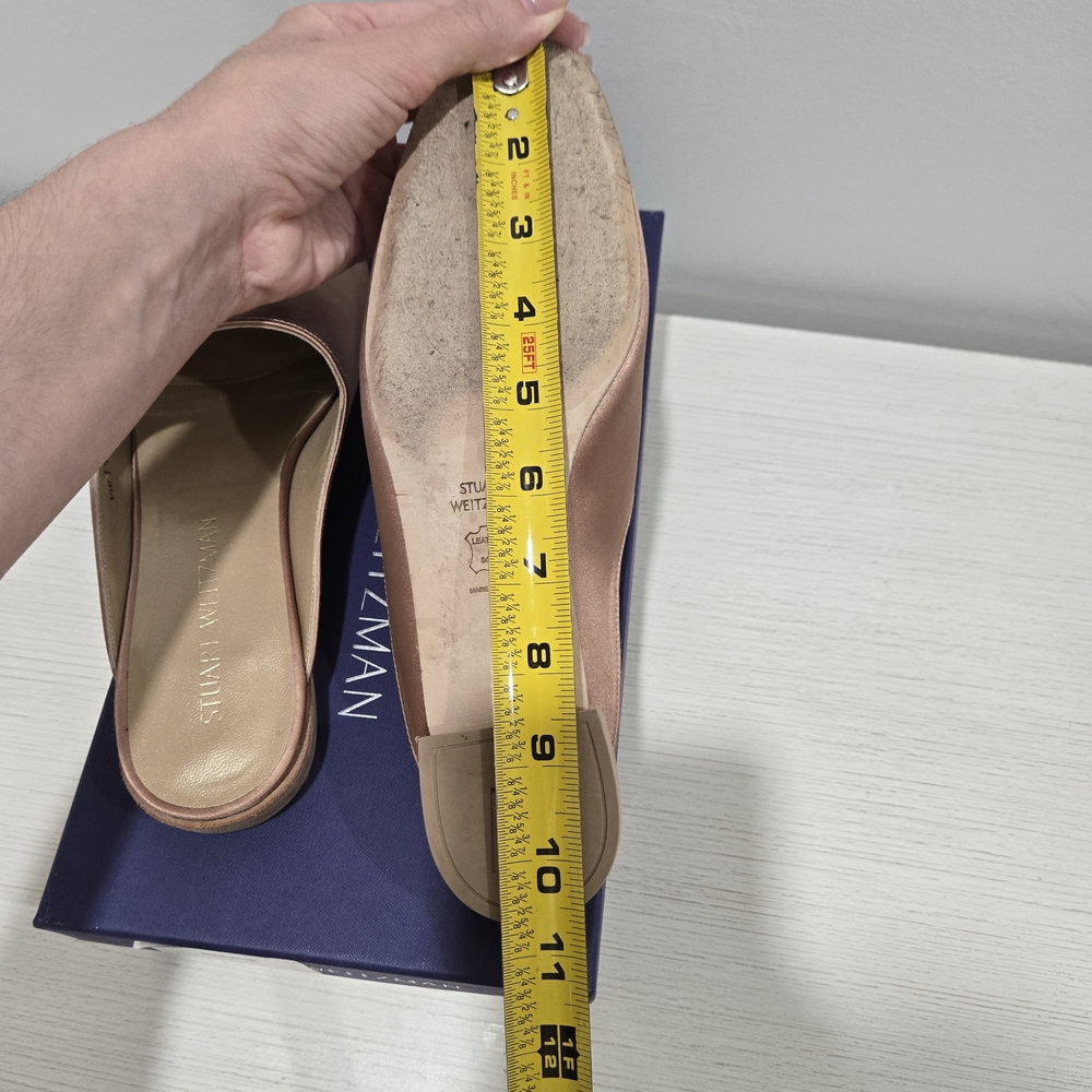 Stuart Weitzman Mulearky Satin Mules - Picture 8 of 9